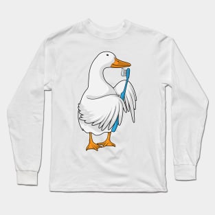 Duck Toothbrush Long Sleeve T-Shirt